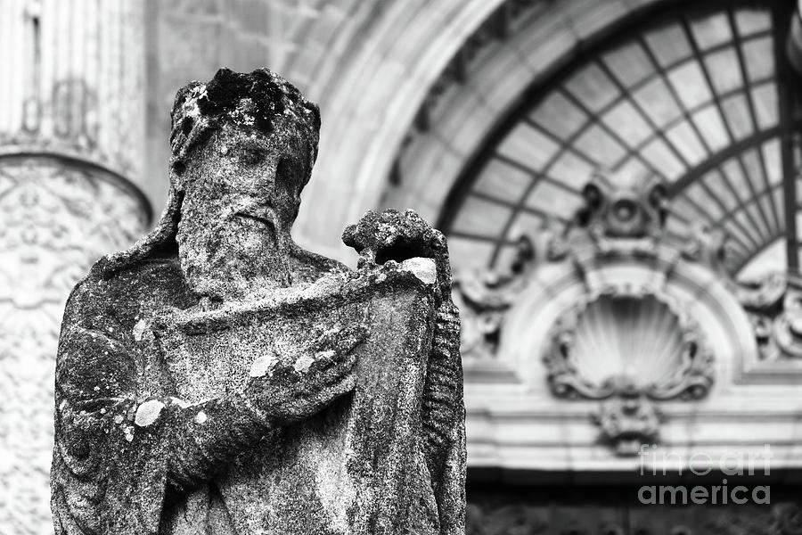 King David Statue Santiago de Compostela Photograph by James Brunker