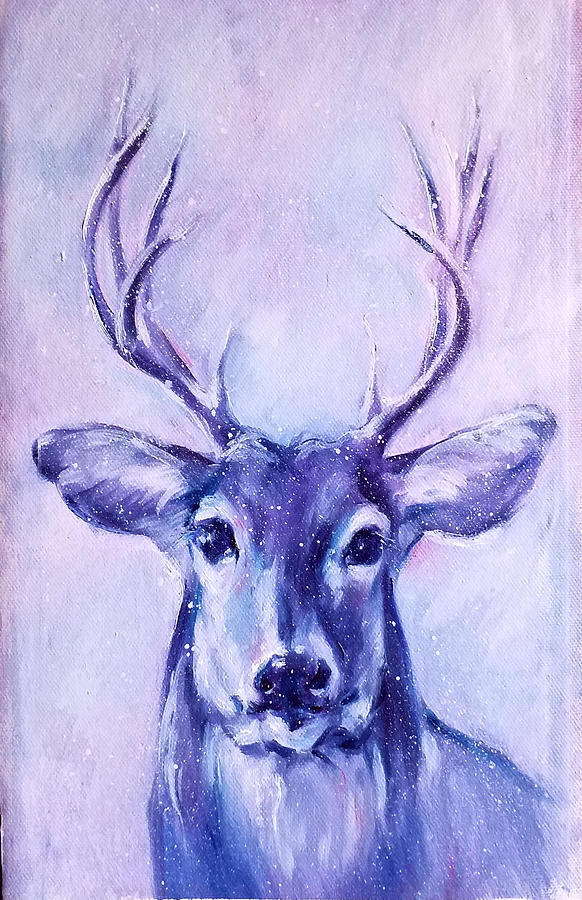 King deer oil painting Painting by Eleonora Taranova | Pixels