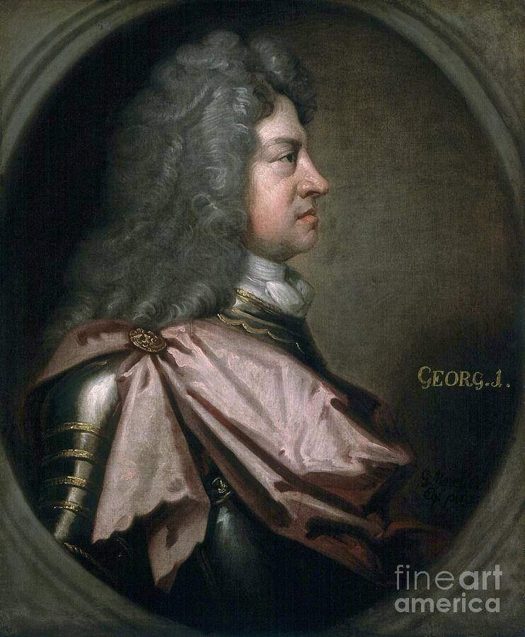 King George I Painting by Sir Godfrey Kneller