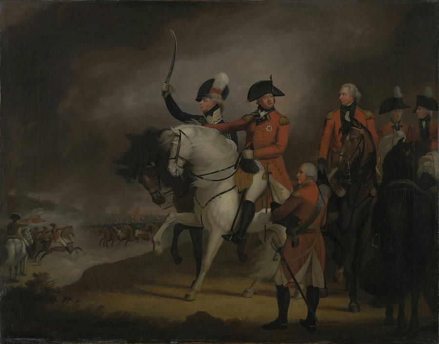 King George Iii Reviewing The 0th Dragoons Painting By Sir William - Pixels