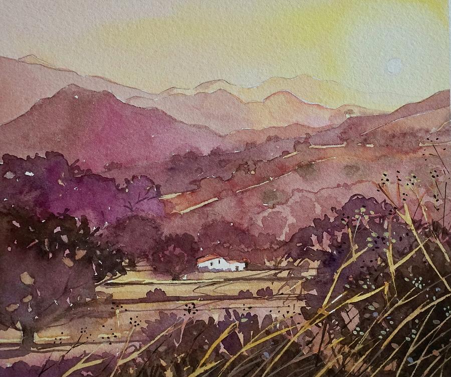 King Gillette Ranch To Malibu Creek - Golden Hour Painting
