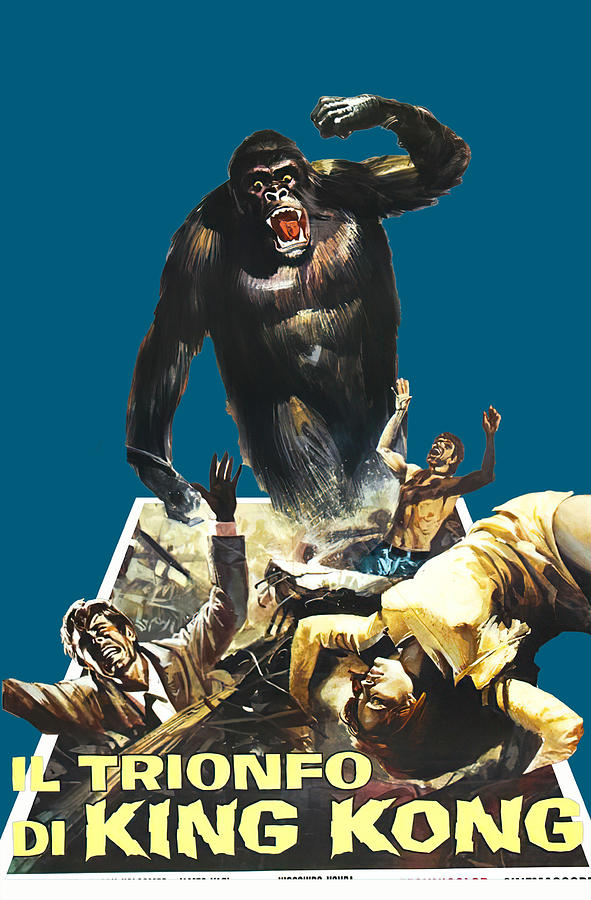 Vintage Mixed Media - King Kong, 1933 - 3d movie poster by Movie World Posters