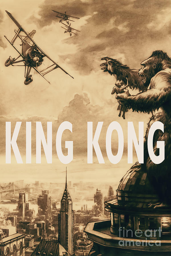 King Kong Mixed Media By Kool Zombie Design Fine Art America