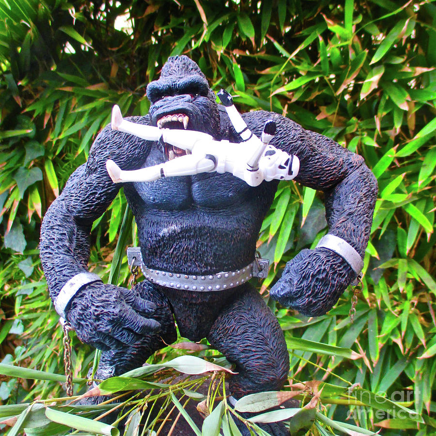 King Kong Strikes Back Mixed Media