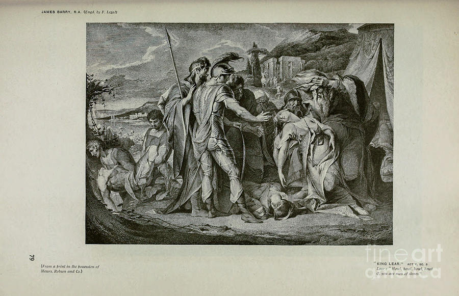 King Lear act v sc 5 h1 Drawing by Historic Illustrations | Pixels