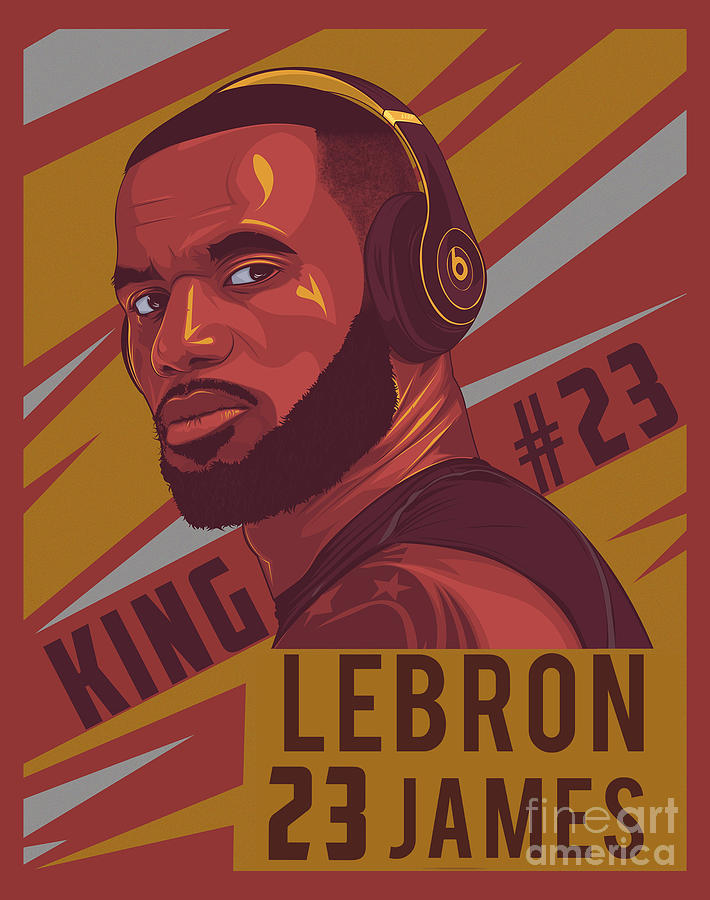 King Lebron James Digital Art by Tatjana Ragua - Fine Art America