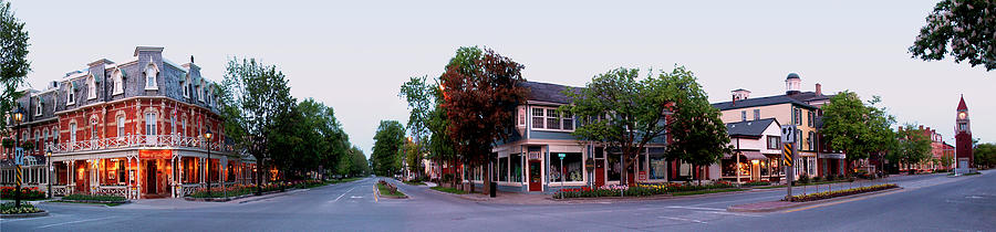 corner of King and Queen in Niagara on the Lake- Art print Photograph by Kenneth Lane Smith