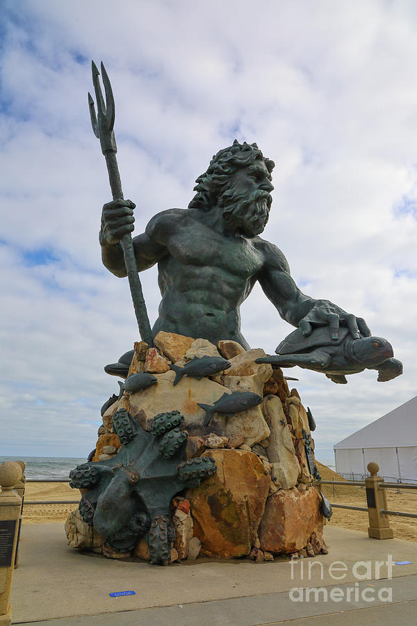 King Neptune Statue in Virginia Beach VA 7797 Photograph by Jack Schultz