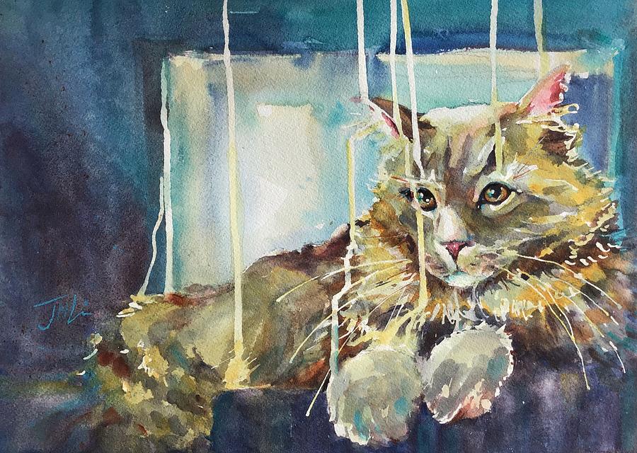 Sitting Pretty Painting by Judith Levins