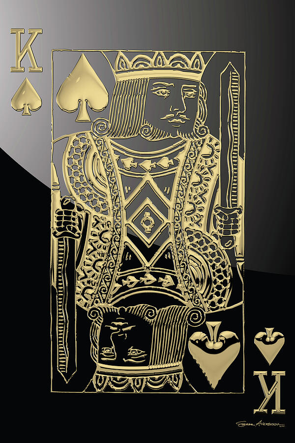 Ace King - Black - Golden - Card Wallpaper Download