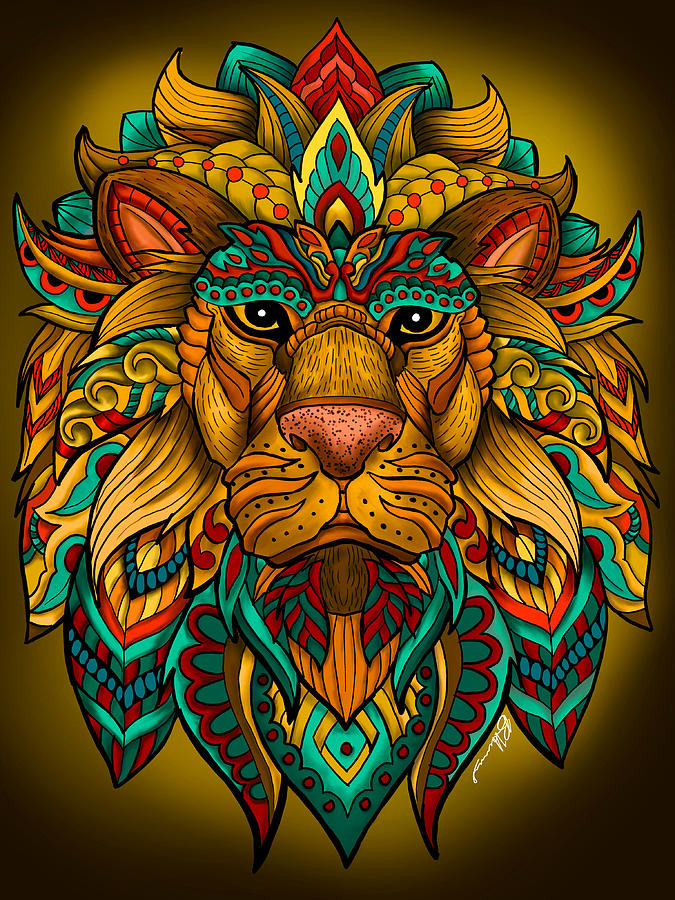 King of the Jungle Digital Art by Becky Herrera
