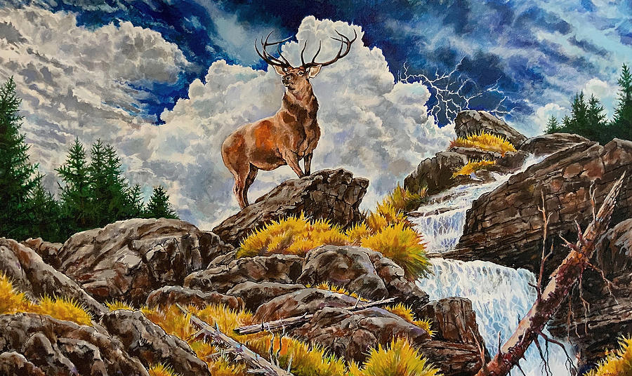King of the Mountain Digital Art by Frank Harris
