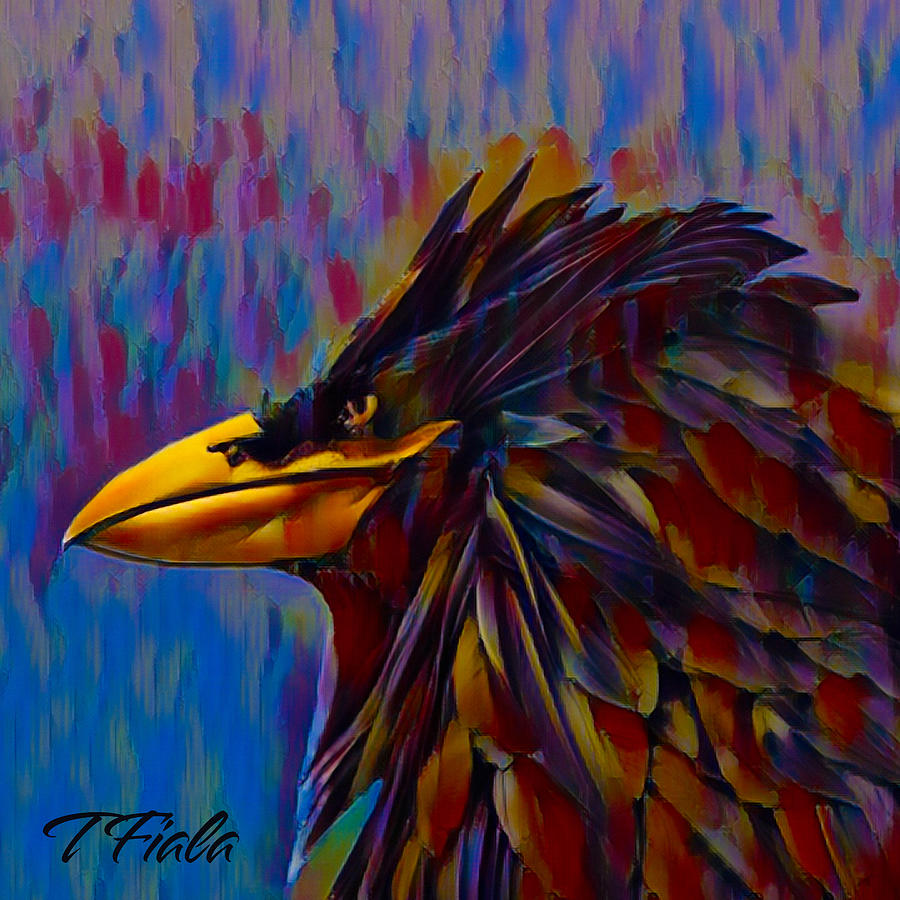 King of the Taos Raptors Digital Art by Terry Fiala