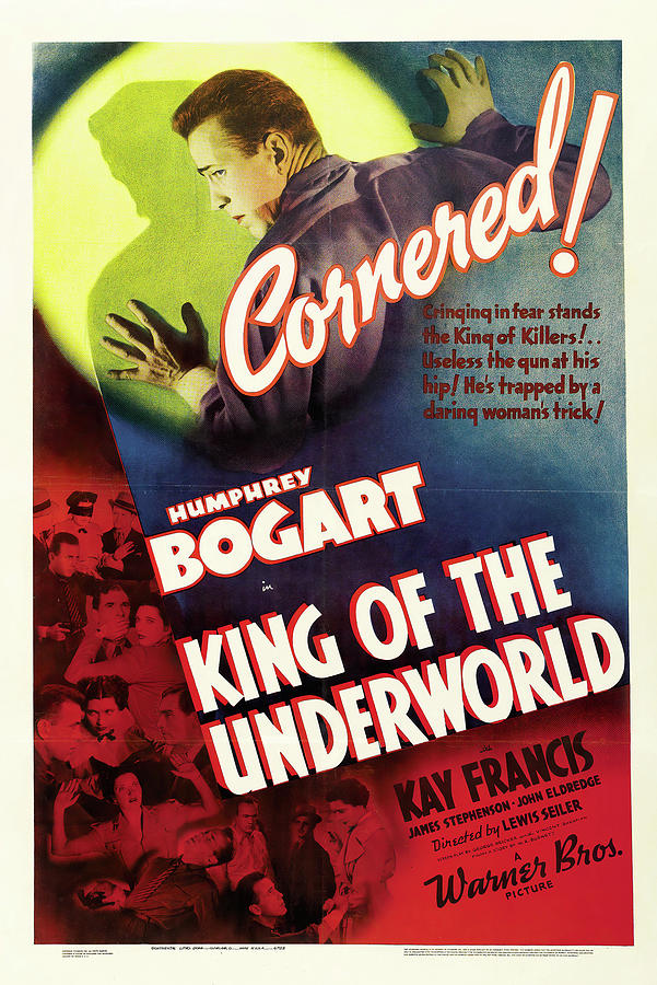 Humphrey Bogart Mixed Media - King of the Underworld, 1939 by Movie World Posters