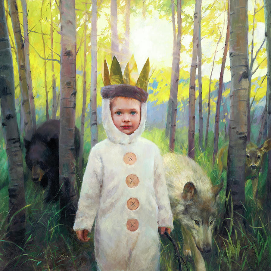 King of the Wild Things Painting by Anna Rose Bain