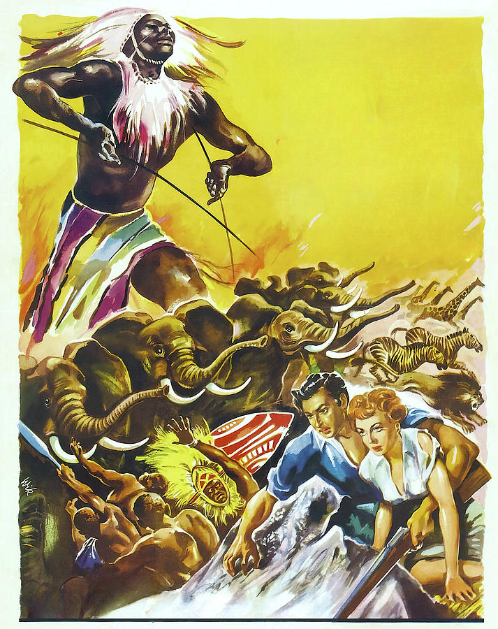 King Solomons Mines, 1950, movie poster painting-2 Painting by Movie World Posters