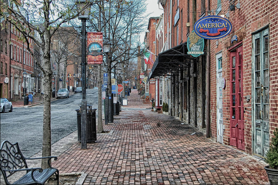 King Street - Old Town Alexandria Photograph by James DeFazio