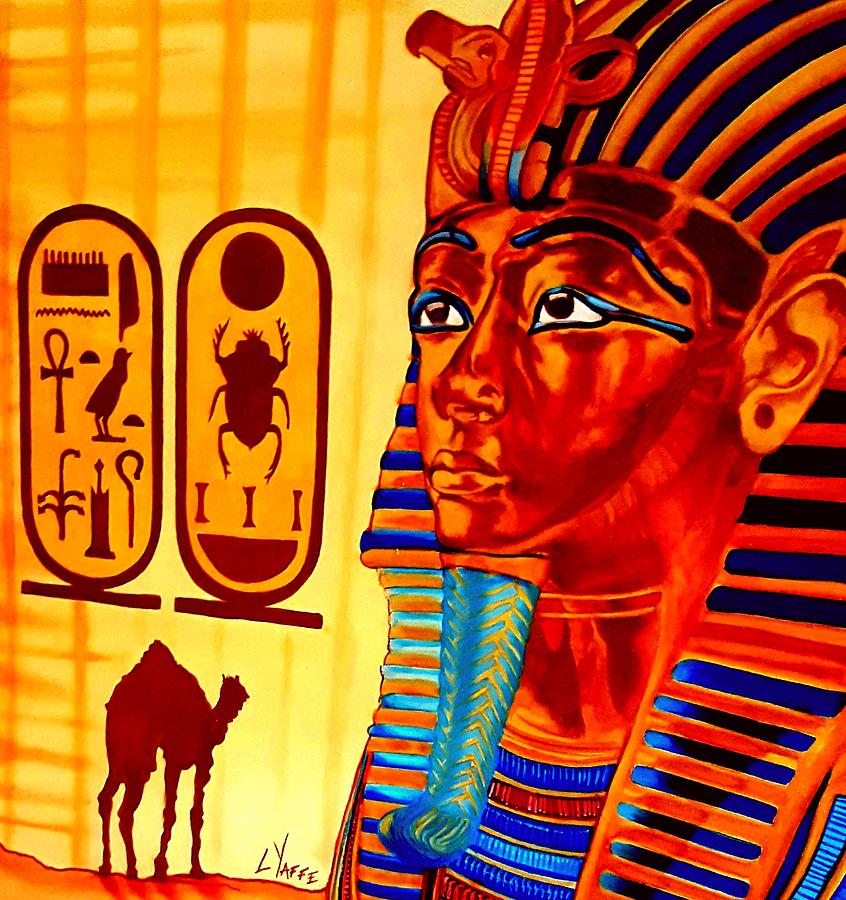 King Tutankhamun in Profile Digital Art by Loraine Yaffe