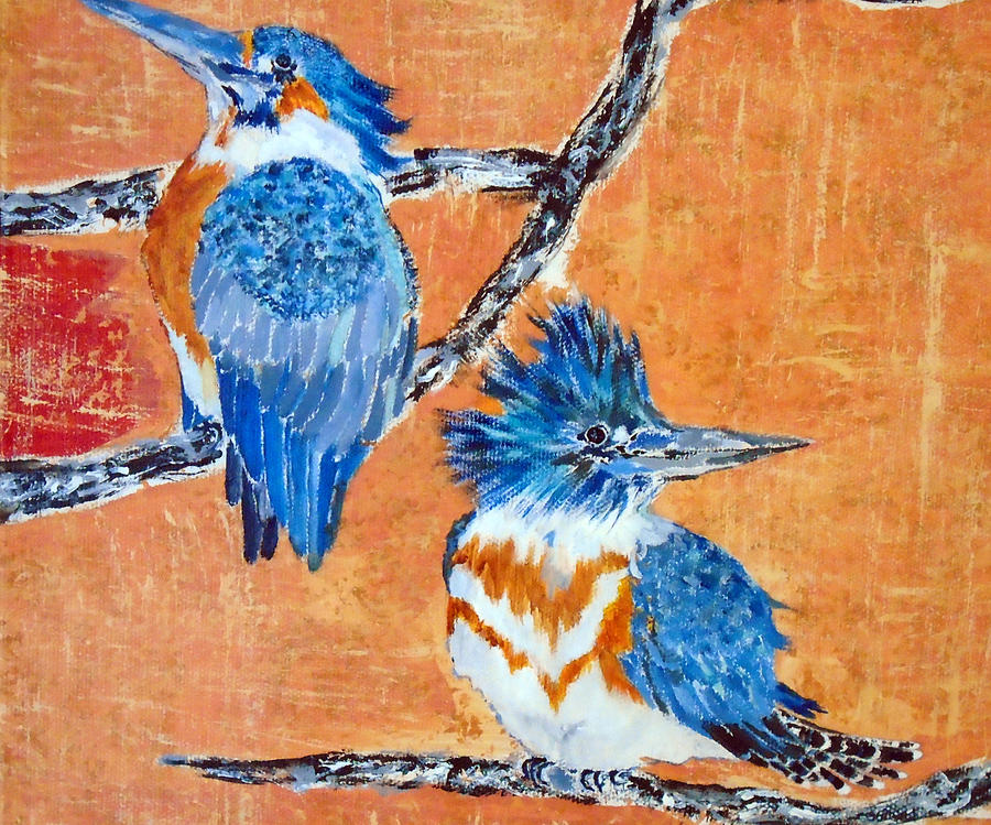 Bird Painting - Kingfisher 3 by Georgia Donovan