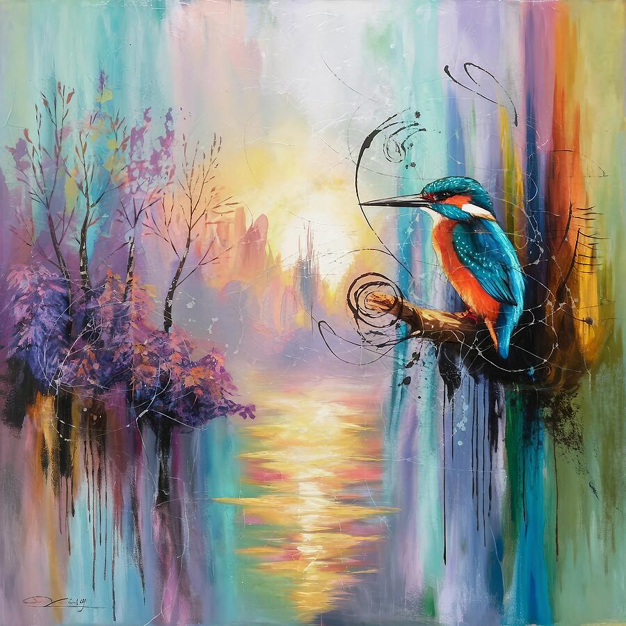 Kingfisher Abstract landscape Digital Art by Stephanie Fischer Kingfisher Abstract landscape Digital Art by Stephanie Fischer