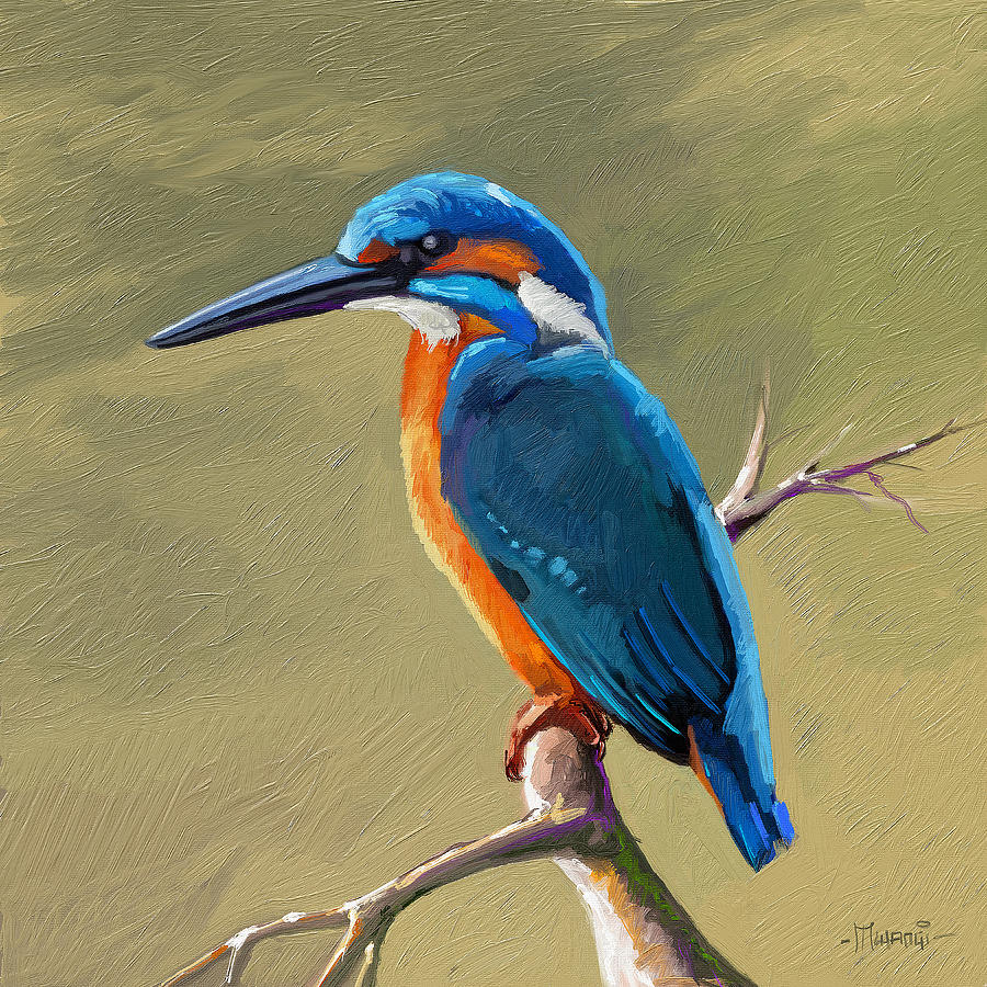 Kingfisher Painting by Anthony Mwangi