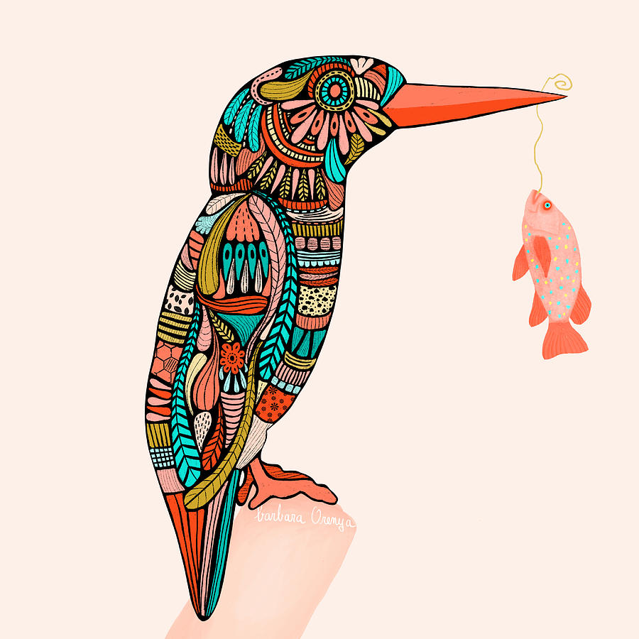 Kingfisher - Dark Digital Art