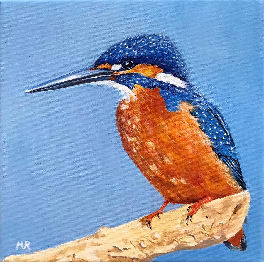 Kingfisher Painting by Monique Van Reek - Fine Art America