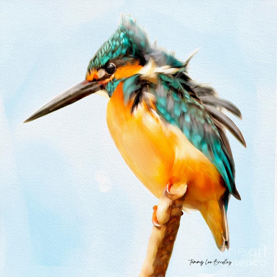 Kingfisher Painting by Tammy Lee Bradley