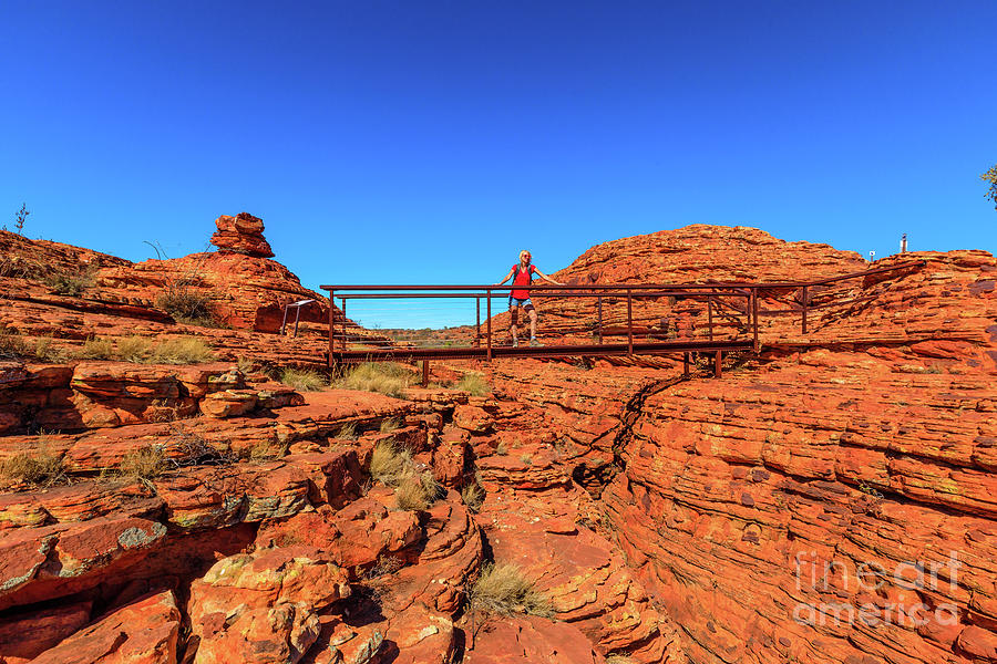 Kings Canyon Bridge Australia Photograph by Benny Marty