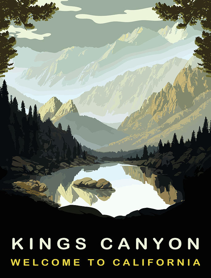 Nature Digital Art - Kings Canyon by Long Shot