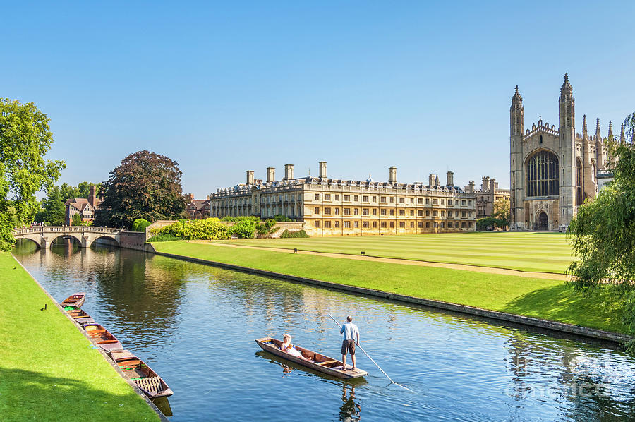 Kings College Cambridge, Punting on the River, Cambridge, England Photograph by Neale And Judith Clark