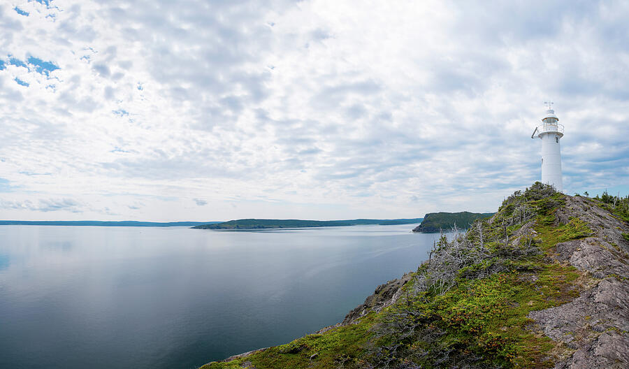 King's Cove Lighthouse Panoramic, Newfoundland Photograph by John ...