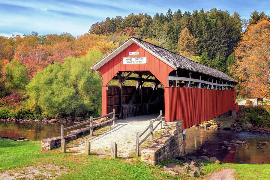 Kings Covered Bridge - Somerset County, PA Photograph by Susan Rissi Tregoning