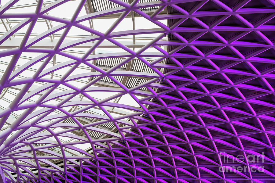 Kings Cross Station Ceiling Architecture Abstract Photograph by Tim Gainey