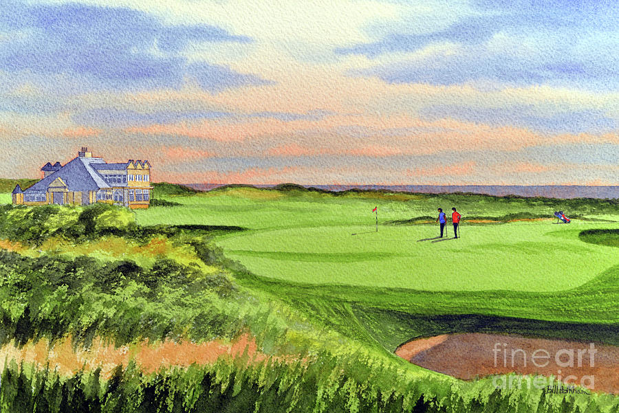 Kingsbarns Golf Course Scotland 9th Green Painting