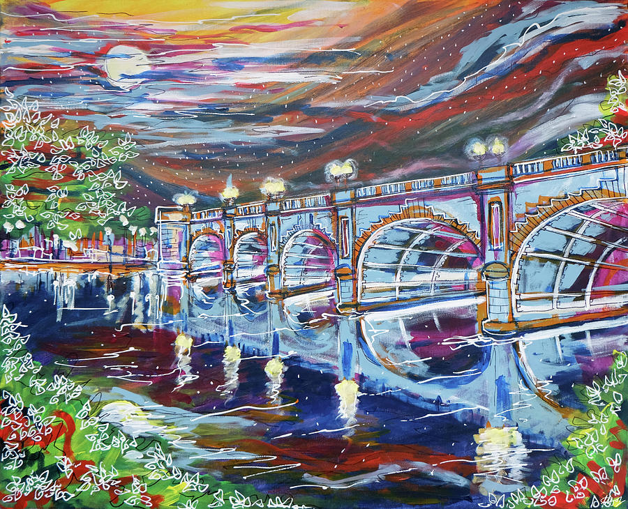 Kingston Bridge  Painting by Laura Hol Art