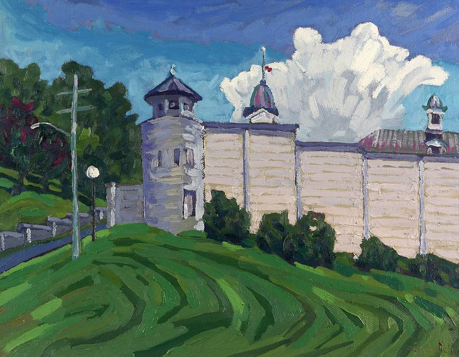 Kingston Penn Cumulus Lines Painting by Phil Chadwick