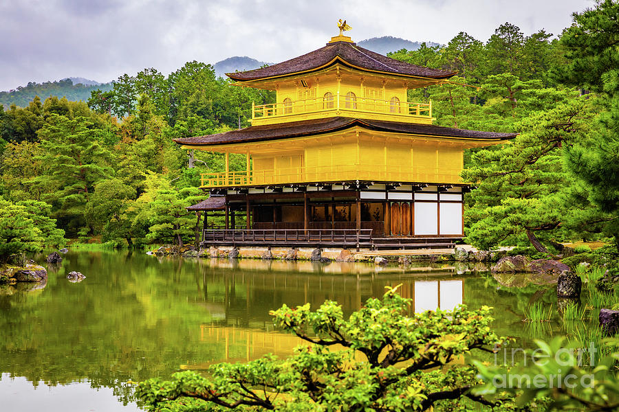 Kinkaku-ji or golden pavilion, Kyoto Photograph by Lyl Dil Creations