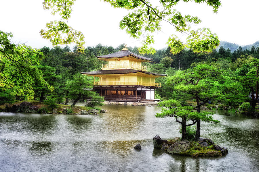 Kinkaku-ji Temple of the Golden Pavilion, Nara Photograph by Eugene Nikiforov
