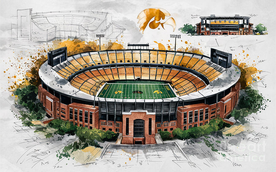 Kinnick Stadium Iowa Stadium Iowa City Iowa Iowa Hawkeyes Stadium 