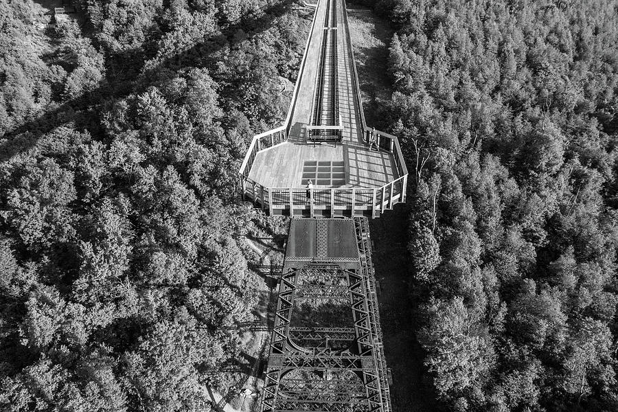 Kinzua Bridge Black and White  Photograph by John McGraw