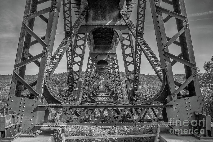 Kinzua Bridge Trestle Detail  Photograph by Randy Steele