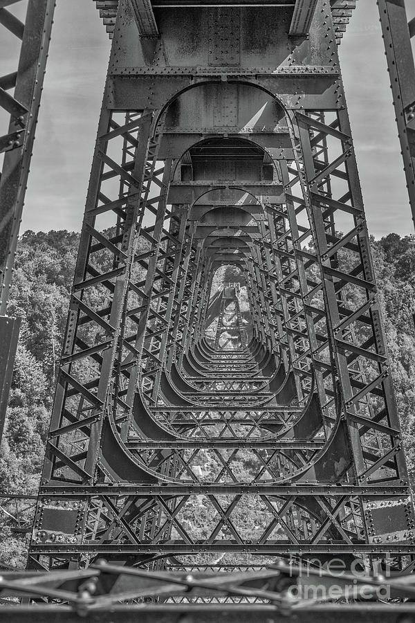 Kinzua Bridge Trestle Detail Three Digital Art by Randy Steele