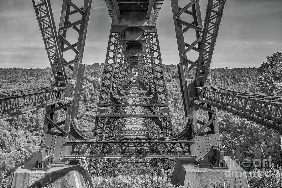 Kinzua Bridge Trestle Detail Two Digital Art by Randy Steele