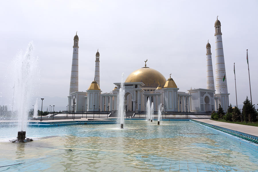 Kipchak mosque, also called Turkmenbashi Ruhy Metjidi Photograph by Alatom