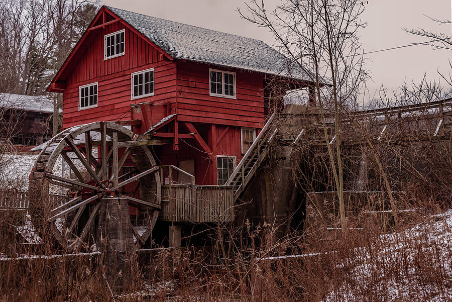 Kirbys Mill Wheel Photograph by James McClintock