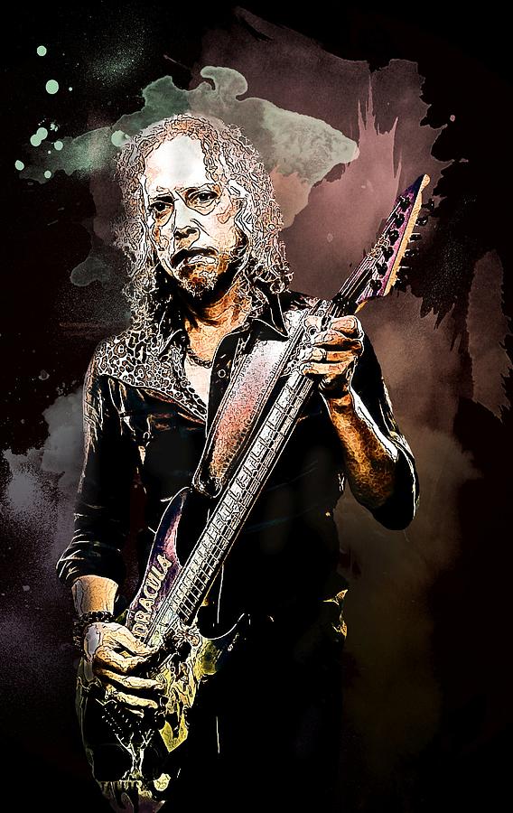 Kirk Lee Hammett Digital Art by Gibson Osgood