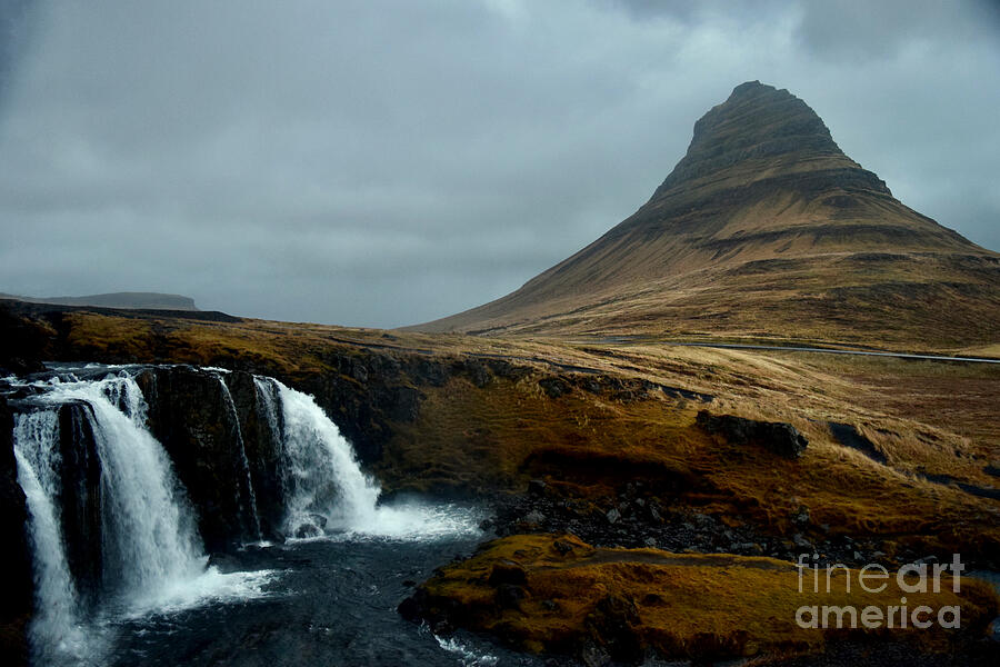 Kirkjufell Mountain and Waterfall Photograph by Debra Banks Kirkjufell Mountain and Waterfall Photograph by Debra Banks