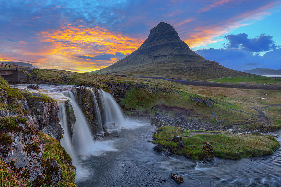 Kirkjufell Mountain at Sunset Photograph by Rob Greebon - Fine Art America