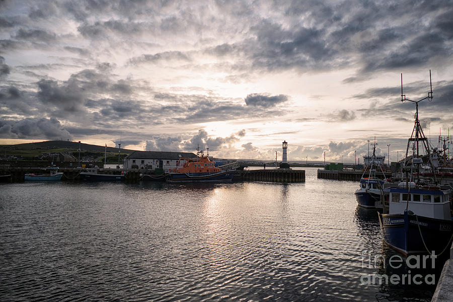 Kirkwall Harbour Sunset Photograph by Lynn Bolt